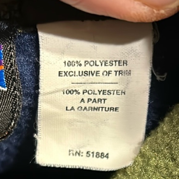 Patagonia Synchilla Fleece Vest Men’s Small / Teen Boy Navy Blue Full Zip      B - Picture 7 of 12